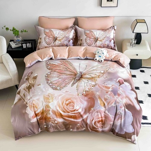 3D комплект чаршафи от 4 части, Рози 3D комплект чаршафи от 4 части, Рози