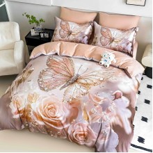 3D комплект чаршафи от 4 части, Рози 3D комплект чаршафи от 4 части, Рози