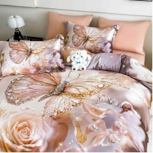 3D комплект чаршафи от 4 части, Рози 3D комплект чаршафи от 4 части, Рози