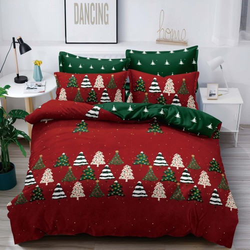 Детски коледен комплект чаршафи - Зари, от 4 части