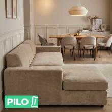 Калъф за ъглов диван Вера - Беж