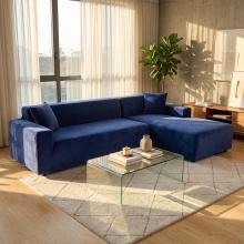 Калъф за ъглов диван Вера - Син