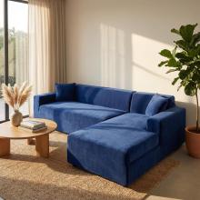 Калъф за ъглов диван Вера - Син