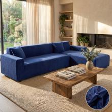 Калъф за ъглов диван Вера - Син
