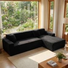 Калъф за ъглов диван Вера - Черен