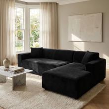 Калъф за ъглов диван Вера - Черен