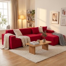 Калъф за ъглов диван Вера - Ягода