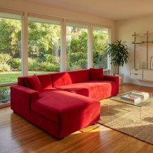 Калъф за ъглов диван Вера - Ягода