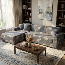 Калъф за ъглов диван Ориент - Сив