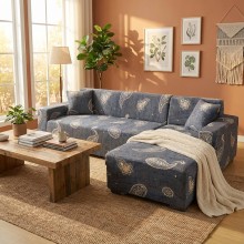 Калъф за ъглов диван Ориент - Сив