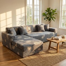 Калъф за ъглов диван Ориент - Сив