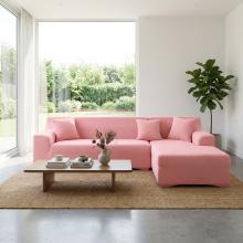 Калъф за ъглов диван Ария - Розов