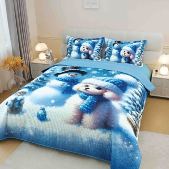  Коледна кувертюра  - Кученце