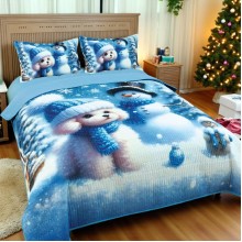 Коледна кувертюра  - Кученце