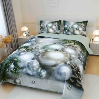  Коледна кувертюра  - Силвър