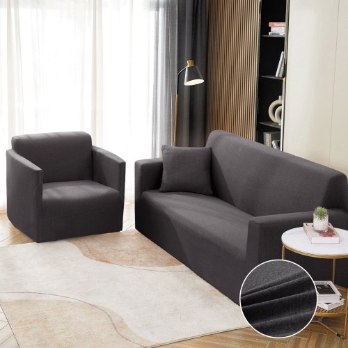 Комплект калъфи за диван и фотьойл Ария - Гранит