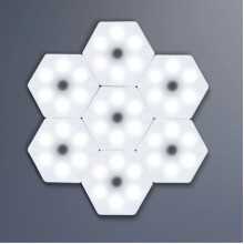 Комплект от 3 хексагонални LED спота с дистанционно управление