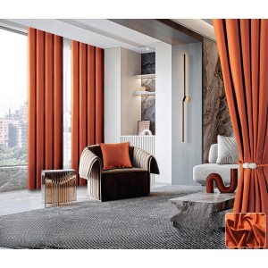 Комплект завеса, 150x245см, Зари - Оранжев