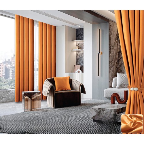 Комплект завеса, 150x245см, Зари - Портокал