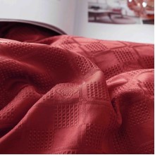 Луксозен спален комплект чаршафи от 6 части, Жакард - Виолетово