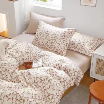 Спален комплект чаршафи, 100% памук, от 6 части, Ейра