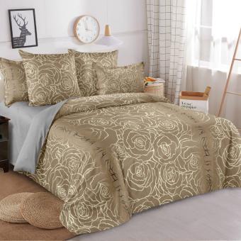Спален комплект чаршафи, 100% памук, от 6 части, Лора - Капучино
