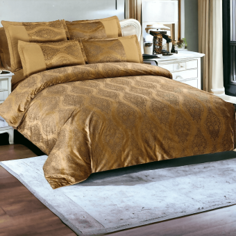 Спален комплект чаршафи, Памучно кадифе, от 6 части - Кафяво