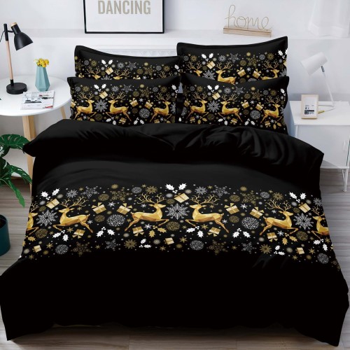 Детски коледен комплект чаршафи - Ори, от 4 части Детски коледен комплект чаршафи - Ори, от 4 части