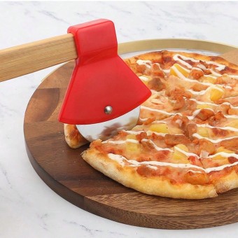 Нож за пица с бамбукова дръжка