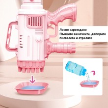 Базука за сапунени балони - Розова