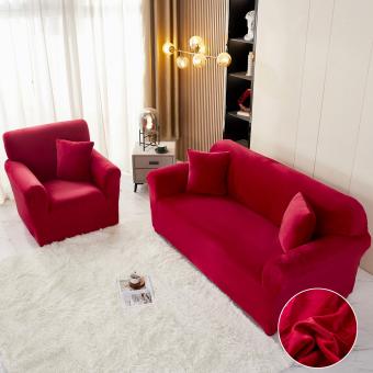 Комплект калъфи за диван и фотьойл Вера - Ягода