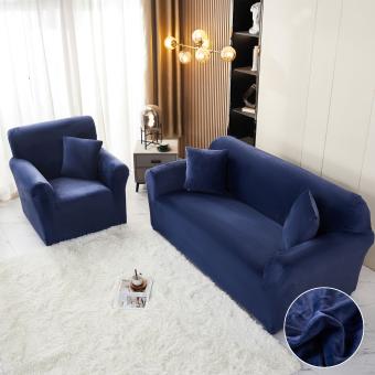 Комплект калъфи за диван и фотьойл Вера - Син