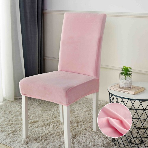 Комплект калъфи за стол Вера Розов цвят - 6 броя