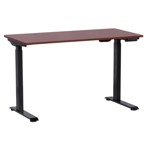 Ергономично бюро с регулиране на височината Carmen CR-119 - махагон-черен