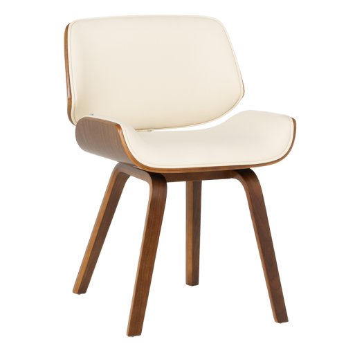 Трапезен стол Carmen 9976 - орех-крем