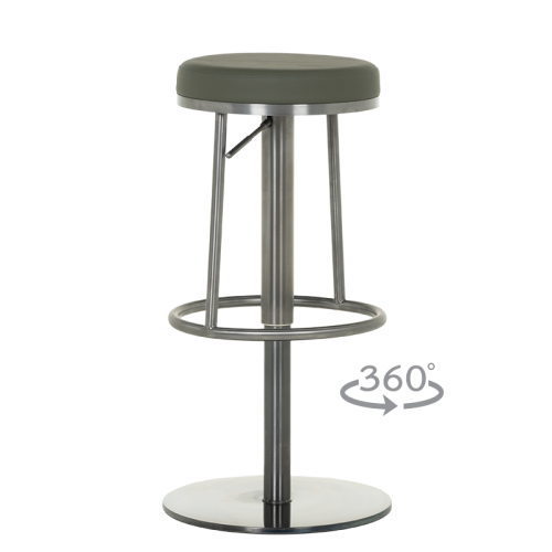 Бар стол BEZU - черно-зелен BG