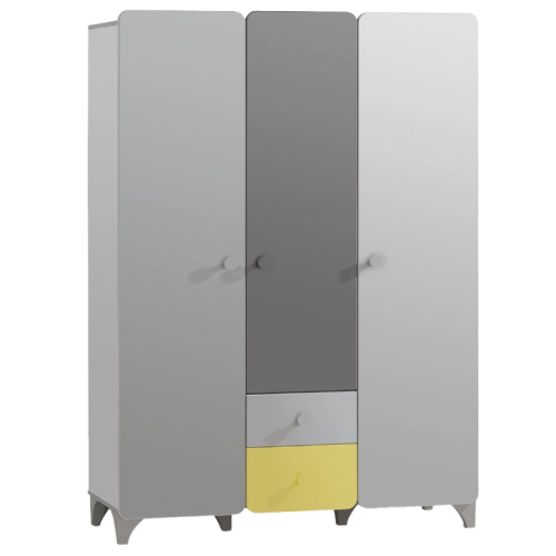 Трикрилен детски гардероб MINIA 143х53х200 см