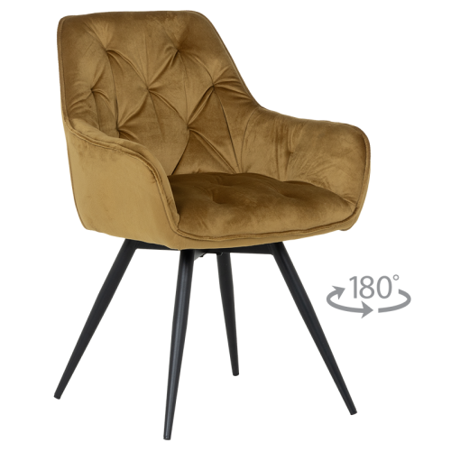 Трапезен стол LATINA PREMIUM - жълт