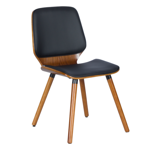 Трапезен стол Carmen 9977 - орех / черен