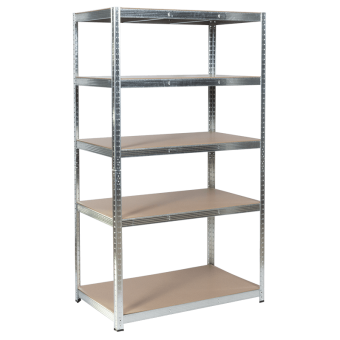 Метален стелаж Carmen CR - 1025 - 180x90x40 см, до 175 кг на рафт - цинк