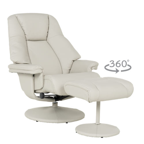 Кресло с табуретка ANA - светлосиво Кресло с табуретка ANA - светлосиво