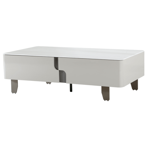 Холна маса LIORA - бял-капучино