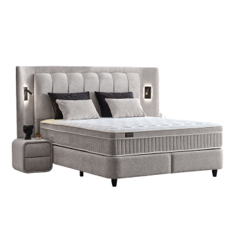 Тапицирана спалня с матрак JULIE 180 x 200 - Перла SY