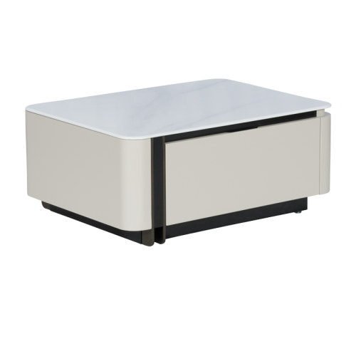 Холна маса ELGIN - бял-капучино