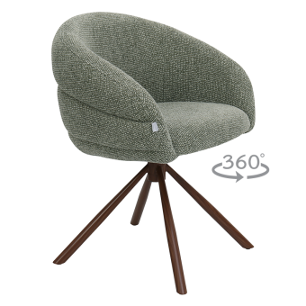 Трапезен стол NAMKA - светлозелен 7А WAL