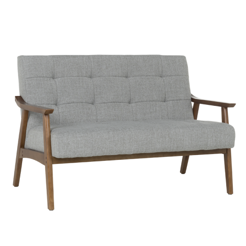 Двуместно канапе PABLO - орех / сиво Двуместно канапе PABLO - орех / сиво