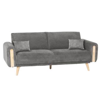 Разтегателен диван - тройка GOMA - сив Е13