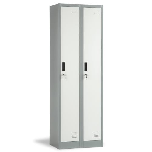 Метален шкаф Carmen CR-1242-2 J LUX - сив / тъмносив Метален шкаф Carmen CR-1242-2 J LUX - сив / тъмносив