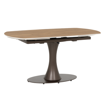 Разтегателна трапезна маса CARLOS - тъмен орех