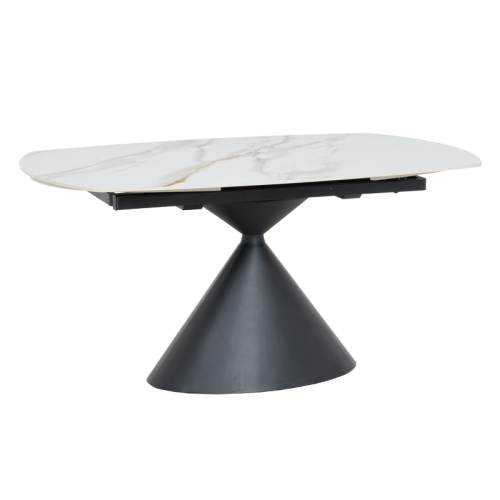 Разтегателна трапезна маса UPATA - бяла Разтегателна трапезна маса UPATA - бяла